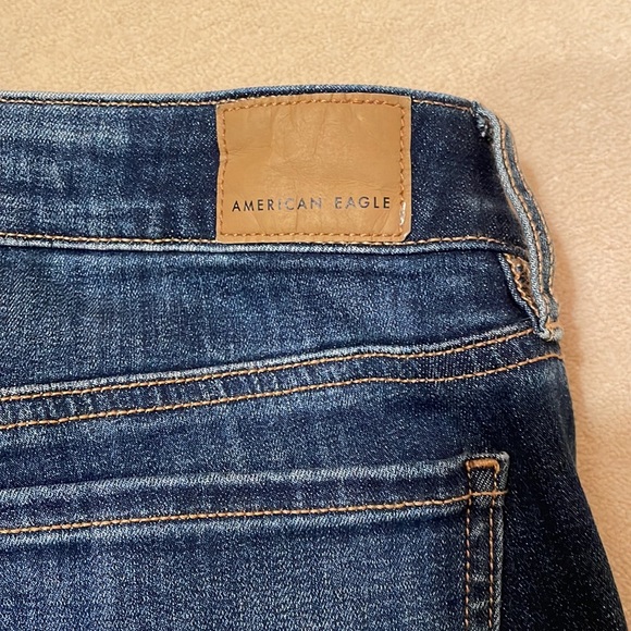 price drop American Eagle jean faux ripped jegging size 4long - Picture 7 of 10